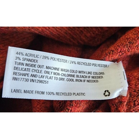 A New Day Womens Sweater Size Large Rust Cozy Warm Comfortable Crew Neck Stylish - Picture 11 of 11